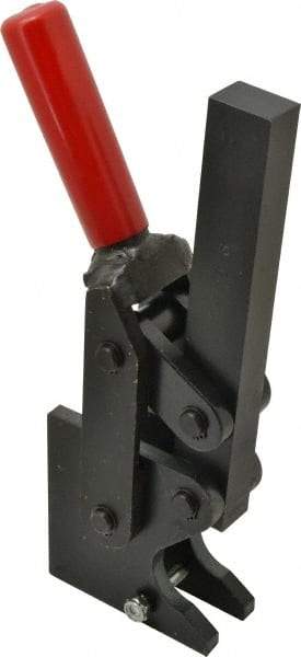 De-Sta-Co - 4,000 Lb Holding Capacity, Vertical Handle, Manual Hold Down Toggle Clamp - 129° Handle Movement, 199° Bar Opening, Solid Bar, Straight Base, Electro-Plated Zinc, Carbon Steel - USA Tool & Supply
