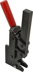 De-Sta-Co - 4,000 Lb Holding Capacity, Vertical Handle, Manual Hold Down Toggle Clamp - 129° Handle Movement, 199° Bar Opening, Solid Bar, Straight Base, Electro-Plated Zinc, Carbon Steel - USA Tool & Supply