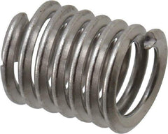 Heli-Coil - #6-32 UNC, 0.276" OAL, Free Running Helical Insert - 6-7/8 Free Coils, Tanged, 18-8 Stainless Steel, 2D Insert Length - USA Tool & Supply