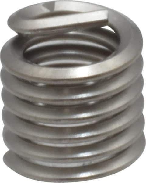 Heli-Coil - 1/4-20 UNC, 3/8" OAL, Free Running Helical Insert - 5-3/4 Free Coils, Tanged, 18-8 Stainless Steel, 1-1/2D Insert Length - Exact Industrial Supply