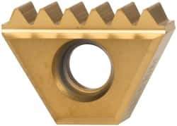 Kennametal - 11 TPI, Internal/External Thread, Whitworth Standard, STN KC610M Grade Thread Mill Insert - Carbide, TiN/TiCN/TiN Coating - USA Tool & Supply