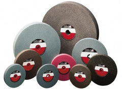 Camel Grinding Wheels - 24 Grit Aluminum Oxide Bench & Pedestal Grinding Wheel - 10" Diam x 1-1/4" Hole x 1" Thick, 2483 Max RPM, Q Hardness, Very Coarse Grade , Vitrified Bond - USA Tool & Supply