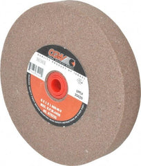 Camel Grinding Wheels - 60 Grit Aluminum Oxide Bench & Pedestal Grinding Wheel - 6" Diam x 1" Hole x 1" Thick, 4456 Max RPM, M Hardness, Medium Grade , Vitrified Bond - USA Tool & Supply