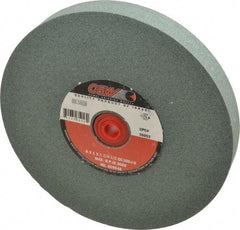 Camel Grinding Wheels - 100 Grit Silicon Carbide Bench & Pedestal Grinding Wheel - 8" Diam x 1-1/4" Hole x 1" Thick, 3600 Max RPM, I Hardness, Fine Grade , Vitrified Bond - USA Tool & Supply