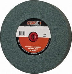 Camel Grinding Wheels - 60 Grit Silicon Carbide Bench & Pedestal Grinding Wheel - 10" Diam x 1-1/4" Hole x 1-1/2" Thick, 2483 Max RPM, I Hardness, Medium Grade , Vitrified Bond - USA Tool & Supply