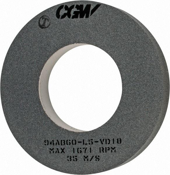 Camel Grinding Wheels - 16" Diam x 8" Hole x 2" Wide Centerless & Cylindrical Grinding Wheel - 60 Grit, Aluminum Oxide, Type 1, Medium Grade, Vitrified Bond, No Recess - USA Tool & Supply