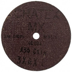 Cratex - 3" Diam 1/4" Hole 36 Grit Fiber Disc - Very Coarse Grade, Aluminum Oxide - USA Tool & Supply