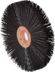 Weiler - 3" OD, 1/2" Arbor Hole, Crimped Nylon Wheel Brush - 3/8" Face Width, 1" Trim Length, 0.016" Filament Diam, 20,000 RPM - USA Tool & Supply