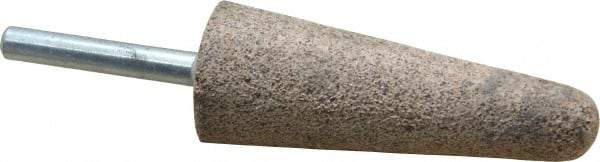 Cratex - 1" Head Diam x 2-3/4" Thickness, A3, Tree End, Aluminum Oxide Mounted Point - Very Coarse Grade, 36 Grit, 10,730 RPM - USA Tool & Supply