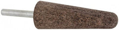 Cratex - 1" Head Diam x 2-3/4" Thickness, A3, Tree End, Aluminum Oxide Mounted Point - Very Coarse Grade, 36 Grit, 10,730 RPM - USA Tool & Supply