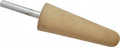 Cratex - 1" Head Diam x 2-3/4" Thickness, A3, Tree End, Aluminum Oxide Mounted Point - Medium Grade, 80 Grit, 10,730 RPM - USA Tool & Supply