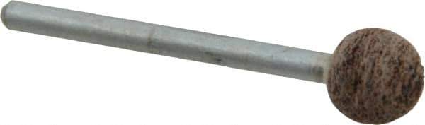 Cratex - 3/8" Head Diam, B122, Ball End, Mounted Point - Very Coarse Grade, 36 Grit - USA Tool & Supply