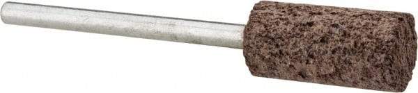 Cratex - 3/8" Head Diam x 3/4" Thickness, W177, Cylinder End, Aluminum Oxide Mounted Point - Very Coarse Grade, 36 Grit, 17,620 RPM - USA Tool & Supply