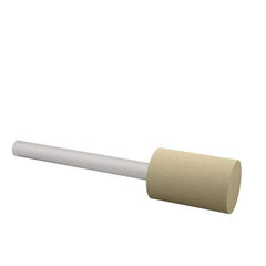 Cratex - 3/8" Head Diam x 3/4" Thickness, W177, Cylinder End, Aluminum Oxide Mounted Point - Medium Grade, 80 Grit, 17,620 RPM - USA Tool & Supply