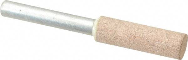 Cratex - 3/8" Head Diam x 1-1/4" Thickness, W179, Cylinder End, Aluminum Oxide Mounted Point - Medium Grade, 80 Grit, 25,720 RPM - USA Tool & Supply