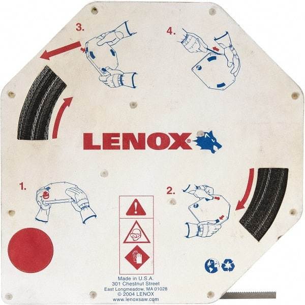 Lenox - 6 TPI, 5' 7" Long x 1/4" Wide x 0.025" Thick, Welded Band Saw Blade - Carbon Steel, Toothed Edge - USA Tool & Supply