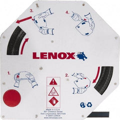 Lenox - 3/8" x 100' x 0.025" Carbon Steel Band Saw Blade Coil Stock - 14 TPI, Toothed Edge, Straight Form, Raker Set, Flexible Back, Constant Pitch, Contour Cutting - USA Tool & Supply