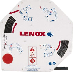 Lenox - 1/2" x 100' x 0.025" Carbon Steel Band Saw Blade Coil Stock - 6 TPI, Toothed Edge, Hook Form, Raker Set, Flexible Back, Constant Pitch, Contour Cutting - USA Tool & Supply