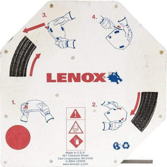 Lenox - 1/4" x 100' x 0.025" Carbon Steel Band Saw Blade Coil Stock - 6 TPI, Toothed Edge, Hook Form, Raker Set, Flexible Back, Constant Pitch, Contour Cutting - USA Tool & Supply