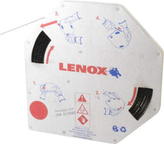 Lenox - 1/2" x 100' x 0.025" Carbon Steel Band Saw Blade Coil Stock - 6 TPI, Toothed Edge, Straight Form, Raker Set, Hard Back, Constant Pitch, Contour Cutting - USA Tool & Supply