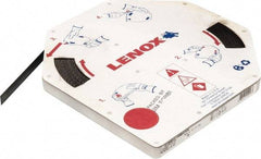 Lenox - 1/2" x 100' x 0.025" Carbon Steel Band Saw Blade Coil Stock - 14 TPI, Toothed Edge, Straight Form, Raker Set, Hard Back, Constant Pitch, Contour Cutting - USA Tool & Supply