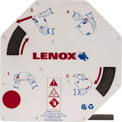 Lenox - 1/2" x 100' x 0.025" Bi-Metal Band Saw Blade Coil Stock - 6 TPI, Toothed Edge, Hook Form, Lenox Set Set, Flexible Back, Constant Pitch, Contour Cutting - USA Tool & Supply