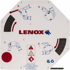 Lenox - 1/4" x 100' x 0.025" Bi-Metal Band Saw Blade Coil Stock - 14 to 18 TPI, Toothed Edge, Wavy Set, Flexible Back, Variable Pitch, Contour Cutting - USA Tool & Supply