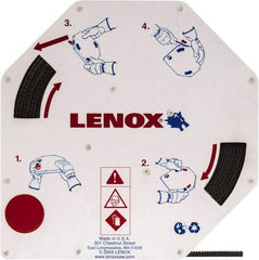 Lenox - 1/4" x 100' x 0.025" Bi-Metal Band Saw Blade Coil Stock - 10 to 14 TPI, Toothed Edge, Modified Raker Set, Flexible Back, Variable Pitch, Contour Cutting - USA Tool & Supply