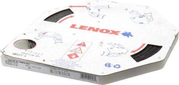 Lenox - 1/2" x 100' x 0.025" Bi-Metal Band Saw Blade Coil Stock - 10 to 14 TPI, Toothed Edge, Modified Raker Set, Flexible Back, Variable Pitch, Contour Cutting - USA Tool & Supply