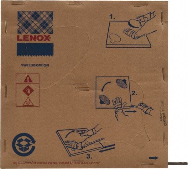 Lenox - 1/4" x 100' x 0.035" Bi-Metal Band Saw Blade Coil Stock - 10 to 14 TPI, Toothed Edge, Modified Raker Set, Flexible Back, Variable Pitch, Contour Cutting - USA Tool & Supply