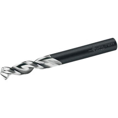 Walter-Titex - 17mm 130° Parabolic Flute Cobalt Screw Machine Drill Bit - Bright/Oxide Finish, Right Hand Cut, 60mm Flute Length, 119mm OAL, Conical+U Point, Straight Shank - USA Tool & Supply