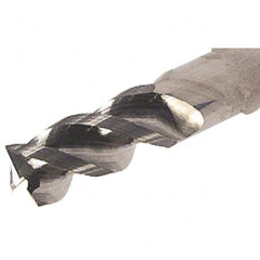 Iscar - 1/2" Diam 3 Flute Solid Carbide 0.02" Corner Radius End Mill - USA Tool & Supply