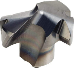 Kennametal - Series KenTIP, 17mm Diam Grade KC7410 140° Replaceable Drill Tip - Carbide, AlCr Finish, V Seat Size - USA Tool & Supply