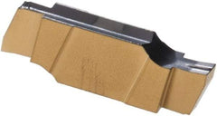 Iscar - 170000GIPI Grade IC808, 1.7mm Cutting Width Carbide Grooving Insert - 2.5mm Max Depth of Cut, Neutral, TiAlN Finish - USA Tool & Supply