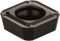 Seco - SPGX602 C1 Grade DP3000 Carbide Indexable Drill Insert - TiCN/Al2O3 Finish, Square, 1/4" Inscribed Circle - USA Tool & Supply
