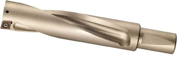 Sumitomo - 9.315" Max Drill Depth, 4xD, 2-1/4" Diam, Indexable Insert Drill - 2 Inserts, 1-1/2" Shank Diam, Whistle Notch Shank - USA Tool & Supply
