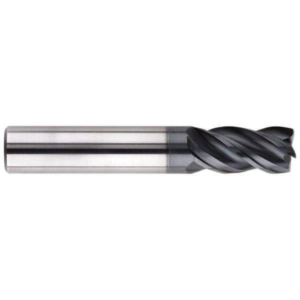 SGS - 10mm, 4 Flute, Single End, Solid Carbide, 1.5mm Corner Radius End Mill - 72mm OAL, Right Hand Flute, 22mm LOC, Right Hand Cut - USA Tool & Supply