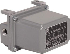 Square D - 4 NEMA Rated, DPST-DB, Float Switch Pressure and Level Switch - 575 VAC, Line-Load-Load-Line Terminal - USA Tool & Supply