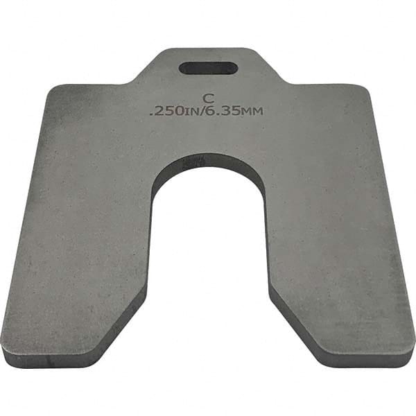 Maudlin Products - Metal Shim Stock Type: Slotted Shim Material: Stainless Steel - USA Tool & Supply