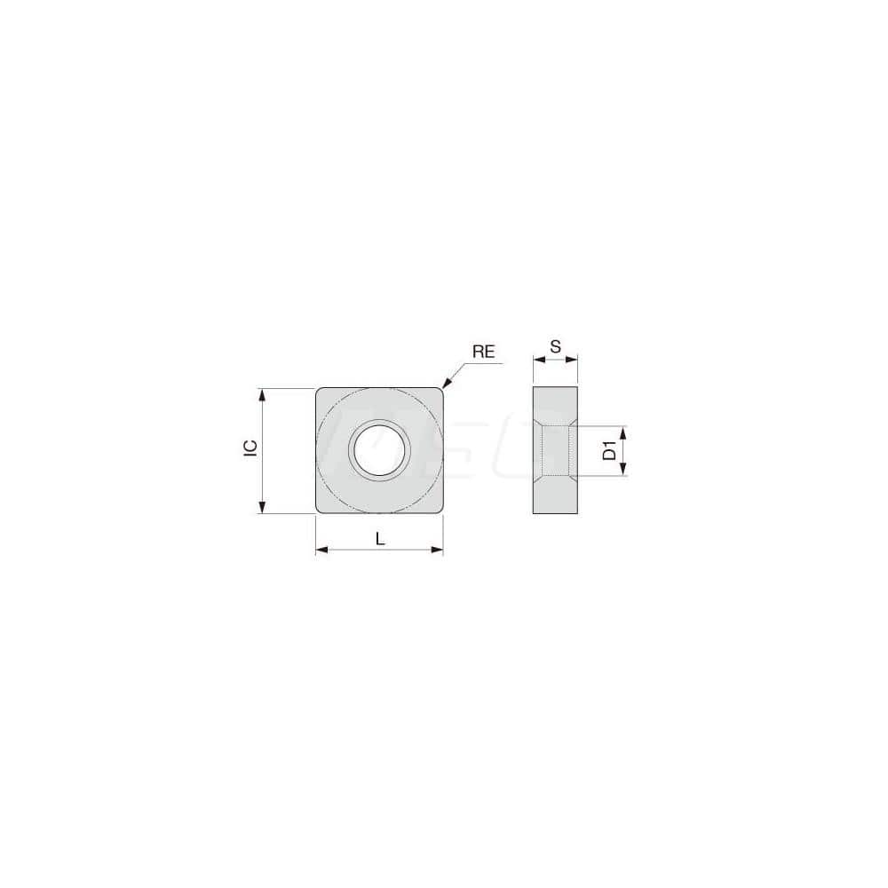 Turning Insert:  SNMG544SH AH645,  Solid Carbide TiAlN Finish,  Neutral,  5/8″ Inscribed Circle,  0.0630″ Corner Radius,  90.0 &deg N/A Square,  Series  SNMG