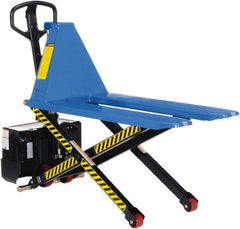 Vestil - 3,000 Lb Capacity, 31-1/2" Lift Portable Tote Lifter - 3-1/2" Min Lift Height, 45" Fork Length x 6-1/2" Fork Width, 27" Overall Width - USA Tool & Supply