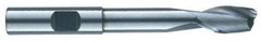 RobbJack - 3/4", 1-5/8" LOC, 3/4" Shank Diam, 6" OAL, 2 Flute, Solid Carbide Square End Mill - Single End, Uncoated, Spiral Flute, 30° Helix, Centercutting, Right Hand Cut, Right Hand Flute, Series EX-206 - USA Tool & Supply