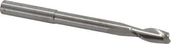 RobbJack - 1/4", 5/8" LOC, 1/4" Shank Diam, 3" OAL, 2 Flute, Solid Carbide Square End Mill - Single End, Uncoated, Spiral Flute, 30° Helix, Centercutting, Right Hand Cut, Right Hand Flute, Series EX-204 - USA Tool & Supply