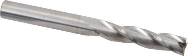RobbJack - 5/16", 1-3/8" LOC, 5/16" Shank Diam, 3-1/8" OAL, 3 Flute, Solid Carbide Square End Mill - Single End, Uncoated, Spiral Flute, 30° Helix, Centercutting, Right Hand Cut, Right Hand Flute, Series TL-303 - USA Tool & Supply