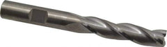 RobbJack - 3/8", 1-1/2" LOC, 3/8" Shank Diam, 3-1/4" OAL, 3 Flute, Solid Carbide Square End Mill - Single End, Uncoated, Spiral Flute, 30° Helix, Centercutting, Right Hand Cut, Right Hand Flute, Series TL-303 - USA Tool & Supply