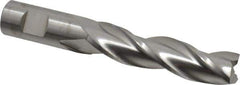 RobbJack - 3/4", 3" LOC, 3/4" Shank Diam, 5" OAL, 3 Flute, Solid Carbide Square End Mill - Single End, Uncoated, Spiral Flute, 30° Helix, Centercutting, Right Hand Cut, Right Hand Flute, Series TL-303 - USA Tool & Supply