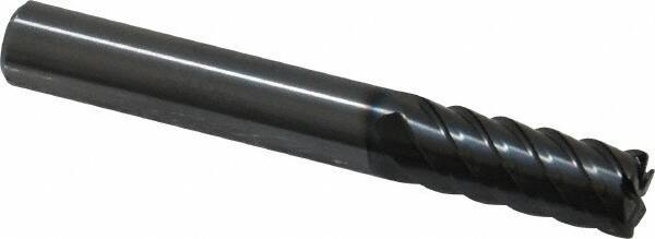 OSG - 8mm, 6 Flute, Single End, Solid Carbide, 0.5mm Corner Radius End Mill - 60mm OAL, 45° Helix, Right Hand Flute, 19mm LOC, Right Hand Cut - USA Tool & Supply
