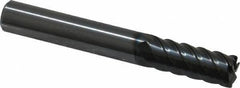 OSG - 8mm, 6 Flute, Single End, Solid Carbide, 0.5mm Corner Radius End Mill - 60mm OAL, 45° Helix, Right Hand Flute, 19mm LOC, Right Hand Cut - USA Tool & Supply