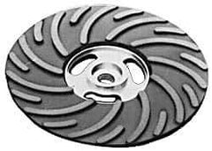 Made in USA - 6" Diam Disc Backing Ribbed Backing Pad - Soft Density, 8,600 RPM - USA Tool & Supply
