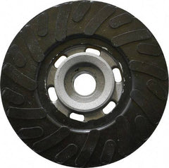 Made in USA - 4" Diam Disc Backing Ribbed Backing Pad - Medium Density, 12,000 RPM - USA Tool & Supply